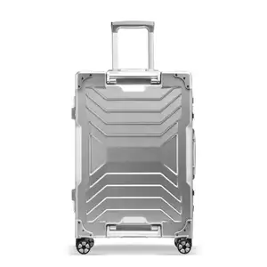 चीन एबीएस लोकप्रिय वॉटरप्रूफ ट्रॉली 4 पहियों के साथ अतिरिक्त बड़े सूटकेस बैग सामान ले जाती है