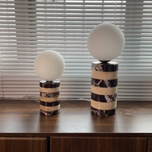 Lámpara de Mesa Moderna Minimalista de Mármol con Luz LED E27, Control de Interruptor, Decoración para el Hogar - Product Image 2