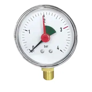 63mm Water Manometer High Pressure Refrigerant Gauge With Two Indicator Pointer