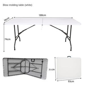 <span class=keywords><strong>Tavoli</strong></span> pieghevoli in plastica rettangolare popolari con Design moderno per eventi interni ed esterni - Product Image 3