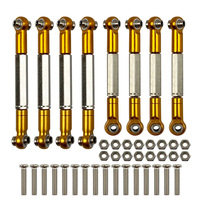 Kit de tige de traction modifié en métal durable outil de direction résistant à l'usure 1/10 1/8 échelle WPL C14 C24 C34 connexion RC radiocommandée
