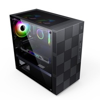 Boîtier de jeu de bureau moderne SAMA SM06 Noir de haute qualité Boîtier PC Ordinateur OEM Boîtier ATX