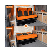 Siège-lit pliable de luxe pour autocaravane, banquette pour Mercedes Classe V W447 Sprinter Hiace, amélioration confortable de l'intérieur