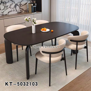 Vente en gros de tables à manger modernes, durables et de luxe à surface rocheuse pour hôtel, appartement, <span class=keywords><strong>restaurant</strong></span> et usage domestique - Product Image 5
