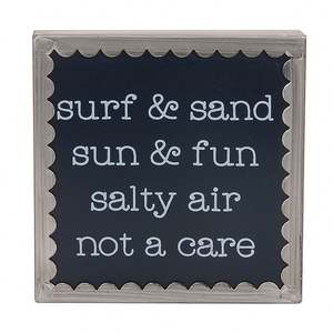 Boîte en métal sérigraphiée avec garniture festonnée pour décoration de vacances - Product Image 1