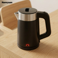 Bouilloire électrique sans fil en acier inoxydable pour hôtel, 1000W, 0,8L, portable, arrêt automatique, fonction maintien au chaud, utilisation hôtelière et extérieure