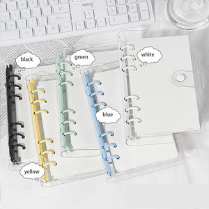 New Fashion A5 B5 Planner Clear Pvc 6-<strong>rings</strong> Spiral <strong>Binder</strong> Business Office Planner Journal Notebook Transparent <strong>A6</strong> Budget <strong>Binder</strong> - Product Image 4