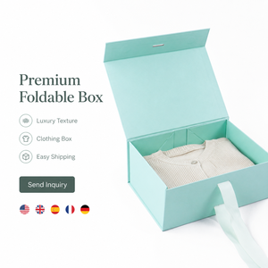 Manufacture Custom Personalized Biodegradable Rigid Cardboard Luxury Apparel T Shirt Clothing Packaging Box With Ribbon - Product Image 3