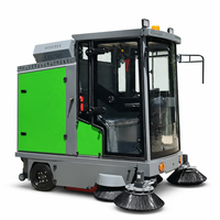 Balayeuse électrique autoportée standard LM-W2000 avec pneus pleins 350-10 pour usine, entrepôt, chantier et extérieur