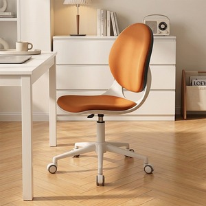 Chaise de bureau moderne réglable, pivotante et rembourrée, avec dossier solide et accoudoirs fixes, idéale pour la maison et le bureau. - Product Image 5