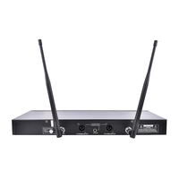 Système de microphone sans fil double portatif M50 PLUS KTV avec capteur infrarouge, 100 canaux, professionnel pour le karaoké