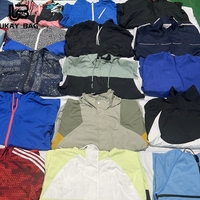 Jaket Fleksibel Bermerek Bekas F2, Pakaian Bekas Musim Semi, Jaket Angin Bekas Bermerek di Pabrik Grosir Ukay