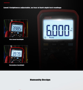 Multímetro Digital Inteligente UNI-T UT15B de Grado Industrial, True RMS, 6000 AC, 1000V, con Pantalla LCD - Product Image 6