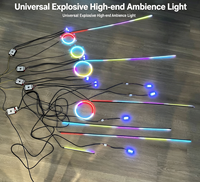 Kit d'éclairage d'ambiance universel pour tableau de bord de voiture RGB, contrôle Bluetooth mini-programmable, décoration intérieure LED aux couleurs de rêve