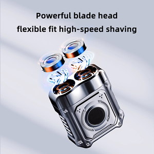 Afeitadora Eléctrica de Viaje <span class=keywords><strong>Heima</strong></span> con Cuchilla Afilada de Acero Inoxidable y Aleación de Zinc, Cabezal Flotante Impermeable - Product Image 3