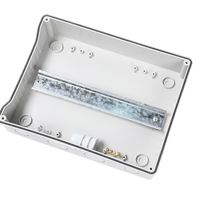 Boîte de distribution industrielle QHECO série HT à bords incurvés IP65 12 voies en ABS, prise de courant étanche 24V 32A, panneau électrique extérieur