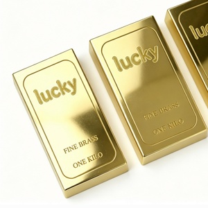 Barra de Latón Brillante de 500G, Nuevo Precio, Fabricación China, Pulido Espejo, Patrones Personalizables, Lingote de Latón - Product Image 2