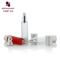 Flacon pompe sans air en plastique AS de 15 ml à 200 ml avec pompe à lotion ou pompe à spray pour sérum, lotion, tonique