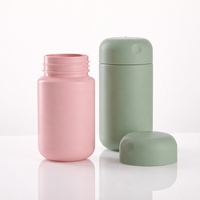 Pot en HDPE de 120 ml et 150 ml, couleur personnalisée, avec couvercle en dôme, pour capsules d'huile de poisson, emballages en plastique HDPE pour gélules de vitamines