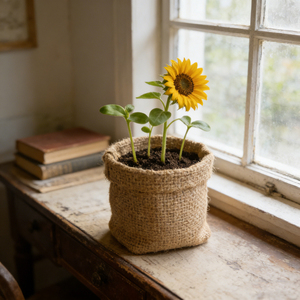 Vaso in Iuta Naturale Personalizzato OEM, Realizzato in Fabbrica, Sacchetto per Coltivazione in Tessuto di Iuta, <span class=keywords><strong>Borsa</strong></span> <span class=keywords><strong>da</strong></span> Giardino Ecologica in Iuta con Rivestimento in PE per Piante - Product Image 2