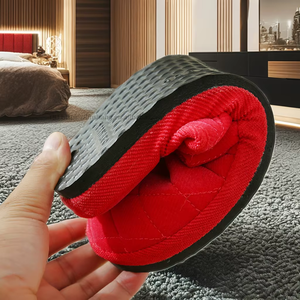 Chaussons d'intérieur en velours côtelé pour femmes et hommes, en EVA et coton, pour la maison et l'hôtel - Product Image 2