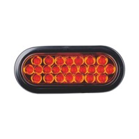 Nouvelle lampe arrière ovale LED personnalisée KLT-LITE KW8038 de 6 pouces pour camion et remorque, 24 LED, stop, clignotant, marche arrière, SAE/DOT, étanche IP67, remplacement