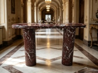 Meubles d'entrée modernes et minimalistes de luxe, table d'entrée en marbre, table console en marbre naturel