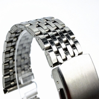 Bracelet en acier inoxydable 18mm 20mm 22mm, bracelet de montre en métal de remplacement, fermoir pliant, accessoires de montre pour Omega 007