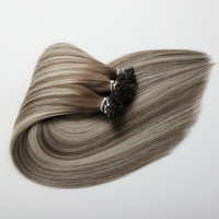 Meilleure Vente Extensions de Cheveux Micro Nano à Pointe K, Double Tissage, Épaisseur Totale aux Pointes, Cheveux Humains Remy 100%, Extensions de Cheveux à Pointe Plate en Kératine