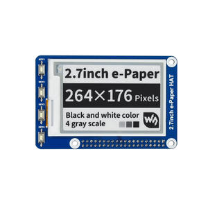 Raspberry <span class=keywords><strong>Pi</strong></span> 2B/3B/3B +/sıfır/sıfır siyah/beyaz e-kağıt SPI arayüzü Ultra düşük tüketim için 2.7 inç e-mürekkep ekran şapka - Product Image 1