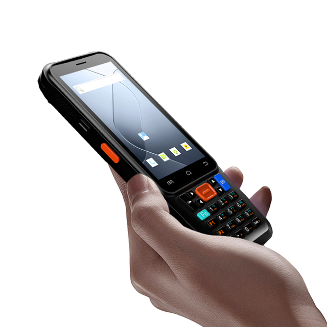 4-inch IPS Mobile Handheld Terminal Android 15 Keyboard QR Code Scanner IP67 Rated NFC Enabled 5000mAh Battery Stock for Food
