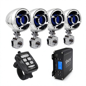 Sistema Audio per Moto SHARK, <span class=keywords><strong>Amplificatore</strong></span> Esterno a <span class=keywords><strong>4</strong></span> <span class=keywords><strong>Canali</strong></span> ad Alta Potenza, Multifunzione Bluetooth USB/SD/AUX 12V, Modello 6800N97 - Product Image 1