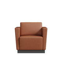 Canapé de bureau moderne en tissu, fauteuil rembourré, éponge haute densité, structure en bois, pieds en métal pour les zones de réception