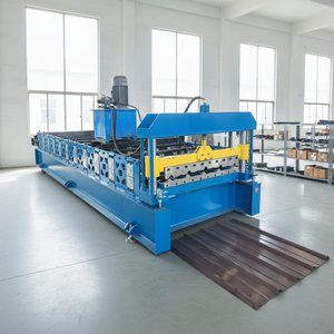 Máquina para Fabricar Láminas para Techos, Prensa de Rodillos para Hierro, Máquina Formadora de Tejas Metálicas, Máquina Formadora de Tejas Metálicas de Color IBR - Product Image 1