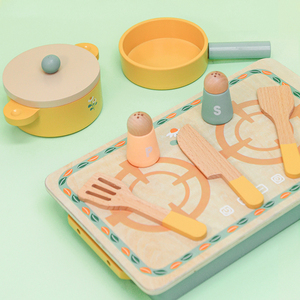 Ensemble de <span class=keywords><strong>cuisine</strong></span> en bois pour enfants avec jouets alimentaires pour faire semblant de cuisiner, ensemble de <span class=keywords><strong>cuisine</strong></span> pour enfants, <span class=keywords><strong>cuisine</strong></span> de jeu - Product Image 4