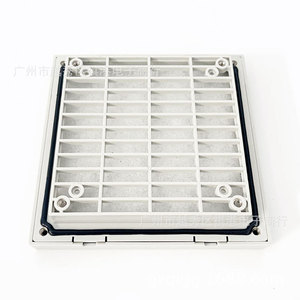 Ensemble de filtre de ventilation ZL-803, couvercle de ventilateur de 12CM avec anneau d'étanchéité pour ventilateur de refroidissement à flux axial, matériau ABS, filet anti-poussière - Product Image 1