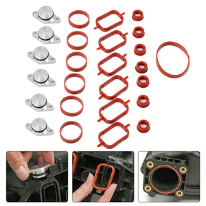 Kit de suppression des clapets d'admission 6 x 22 mm et 6 x 33 mm pour <span class=keywords><strong>BMW</strong></span>, avec plaques d'étanchéité pour collecteur d'admission - Product Image 2