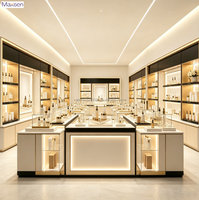 Vitrine de présentation de cosmétiques de luxe avec éclairage LED pour les magasins de détail - Vitrine de présentation de soins de la peau et de maquillage durable et écologique