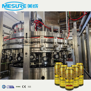 CSD gazlı yumuşak enerji tontonic köpüklü su içecekleri alüminyum dolum dolgu ve Seamer sızdırmazlık konserve hattı makinesi - Product Image 1