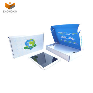 Fabricant grande boîte postale en carton imprimé en couleur pour <span class=keywords><strong>tablette</strong></span> PC boîtes d'expédition personnalisées en carton ondulé avec emballage <span class=keywords><strong>de</strong></span> logo - Product Image 2