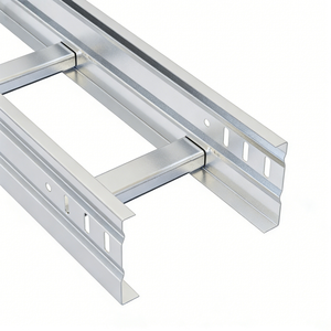 Bahan Konstruksi Cable Ladder Tray HDG Hot Dipped Galvanized Ladder Type Cable Tray Stainless Steel Wire Mesh Cable Ladder - Product Image 4