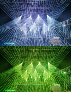 Cả hai ánh sáng 10W RGB hoạt hình ánh sáng laser làm mát không khí + Tec làm mát DMX/âm thanh/tự động đám cưới DJ hiệu ứng sân khấu đám cưới DJ thiết lập - Product Image 6