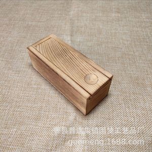 Caja de Almacenamiento de Escritorio de Madera Hecha a Medida, Rectangular, Color Quemado, Organizador de Oficina, 4 cm de Alto, para Montar en la Superficie de la Mesa - Product Image 4
