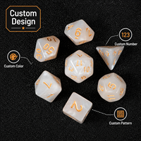 Regalo Ideal para Fanáticos de Juegos de Rol, Juego de Dados Poliédricos de Acrílico Transparente, Juego de Dados de Regalo para Jugadores, para Juegos de Mesa