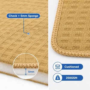 Paño de Limpieza Ecológico de Alta Calidad, 100% Poliéster, con Esponja Compuesta de 5mm, 40x45cm, 250gsm, Reutilizable, Personalizable OEM - Product Image 2