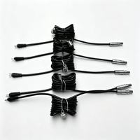 Connecteur circulaire ODU 6 broches Push-Pull avec câble UL2725 20AWG noir et blanc pour équipement médical