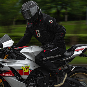 Combinaison de moto quatre saisons Hump Racing, combinaison de moto, combinaison de rallye anti-chute, <span class=keywords><strong>pantalon</strong></span> de moto résistant à l'usure, coton unisexe - Product Image 2