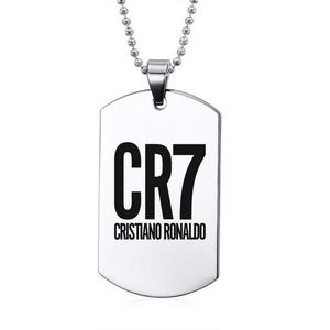 <span class=keywords><strong>Collar</strong></span> de Acero de Titanio y Acero Inoxidable con Placa de Identificación de Marca con Logo de Club de Fútbol de C. Ronaldo y Messi para Hombres al por Mayor - Product Image 6