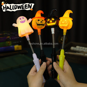 Varita Luminosa LED de Halloween, Juguete con Luz de Calabaza y Cabeza de Esqueleto, Juguete LED para Fiestas Infantiles de Halloween - Product Image 2