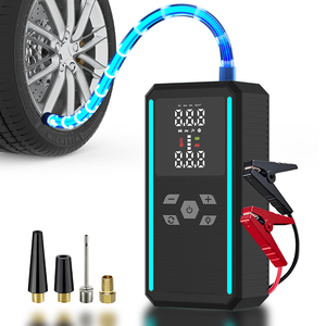 Inflador de Neumáticos Digital de 16V con Arrancador de Emergencia - Compresor de Aire Portátil para Automóviles y Banco de Energía de Emergencia para Autos, Camiones y Motocicletas - Product Image 3